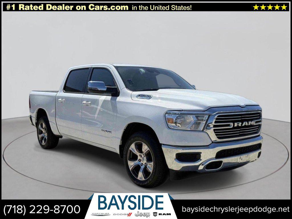 Bright White Clearcoat 2024 RAM 1500 Laramie Crew Cab RWD Pickup Truck 4X2 Automatic
