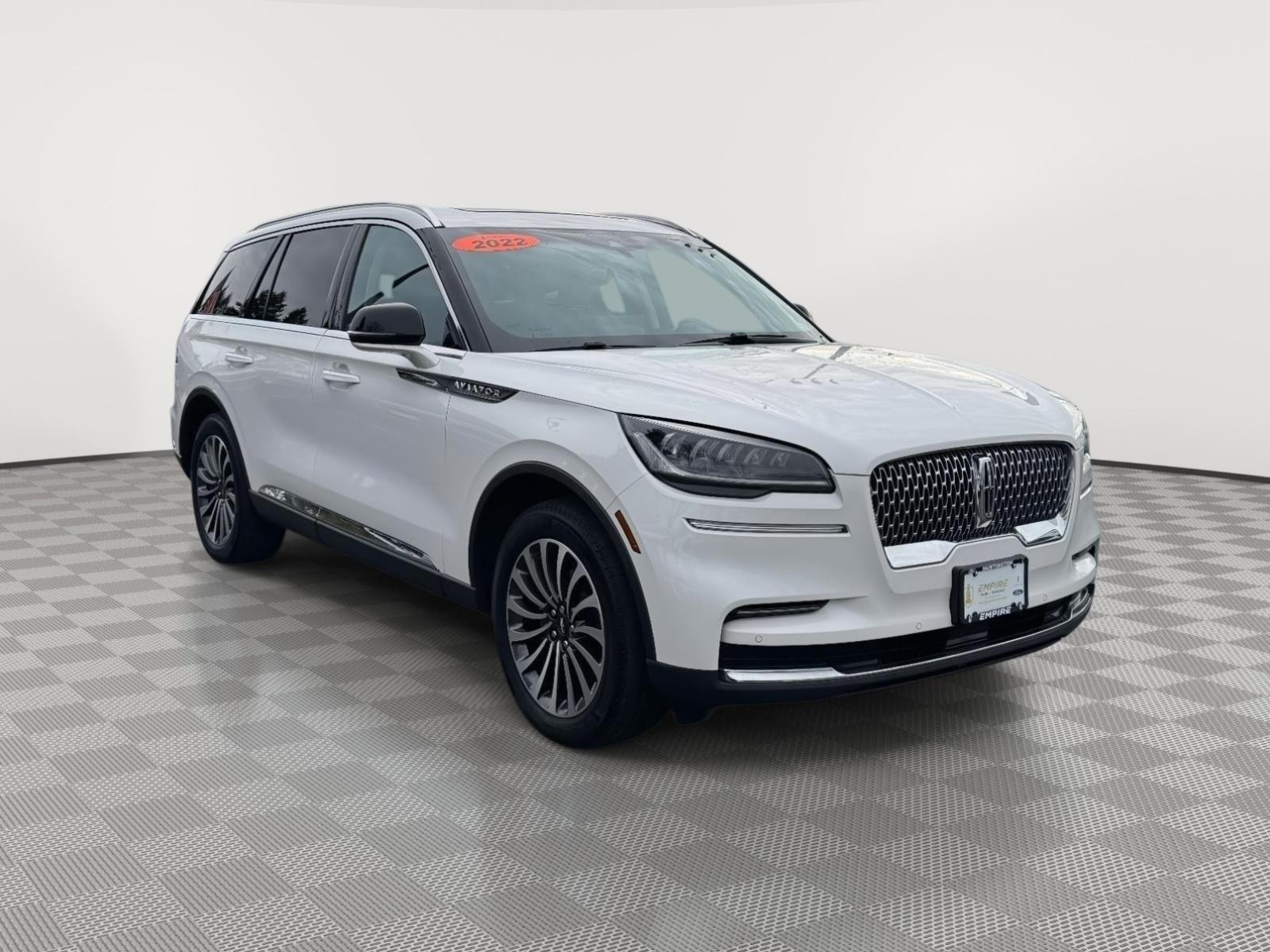 PRISTINE WHITE MET 3C 2022 Lincoln Aviator Standard AWD SUV / Crossover All-Wheel Drive Automatic