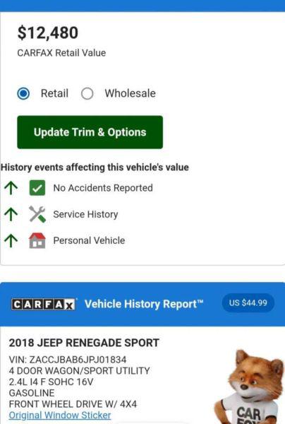 2018 Jeep Renegade Sport 4x4