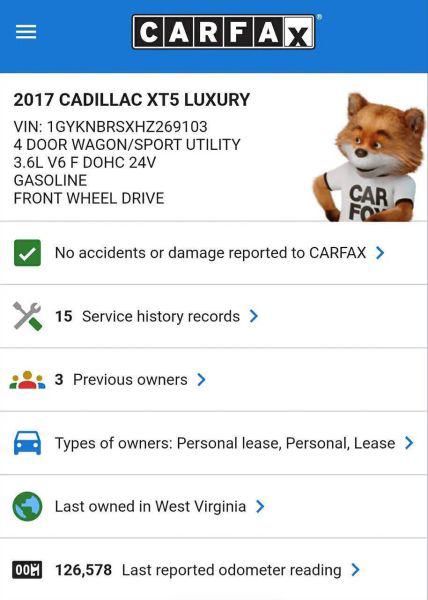 2017 Cadillac XT5 Luxury