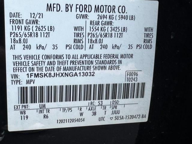 2022 Ford Explorer Timberline
