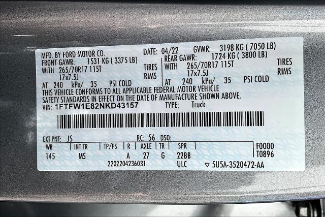 2022 Ford F-150 XLT
