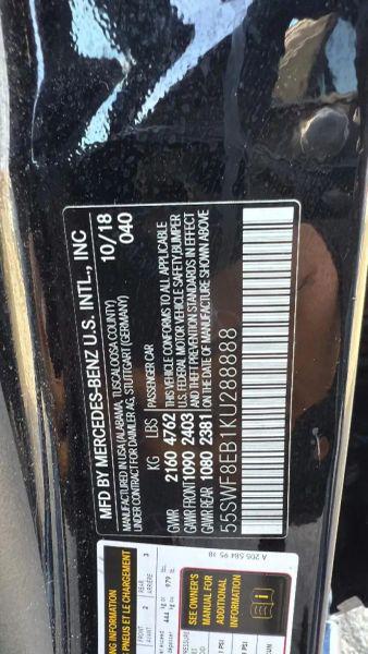 2019 Mercedes-Benz C-CLASS C 300 4MATIC
