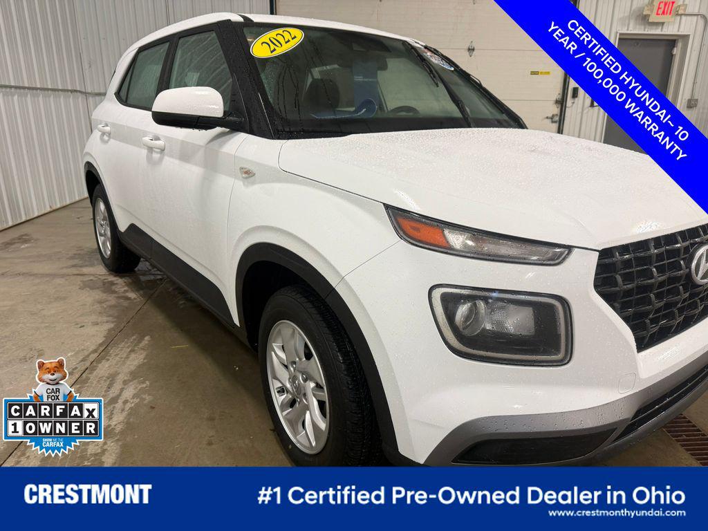 Ceramic White 2022 Hyundai Venue SE FWD SUV / Crossover Front-Wheel Drive Automatic