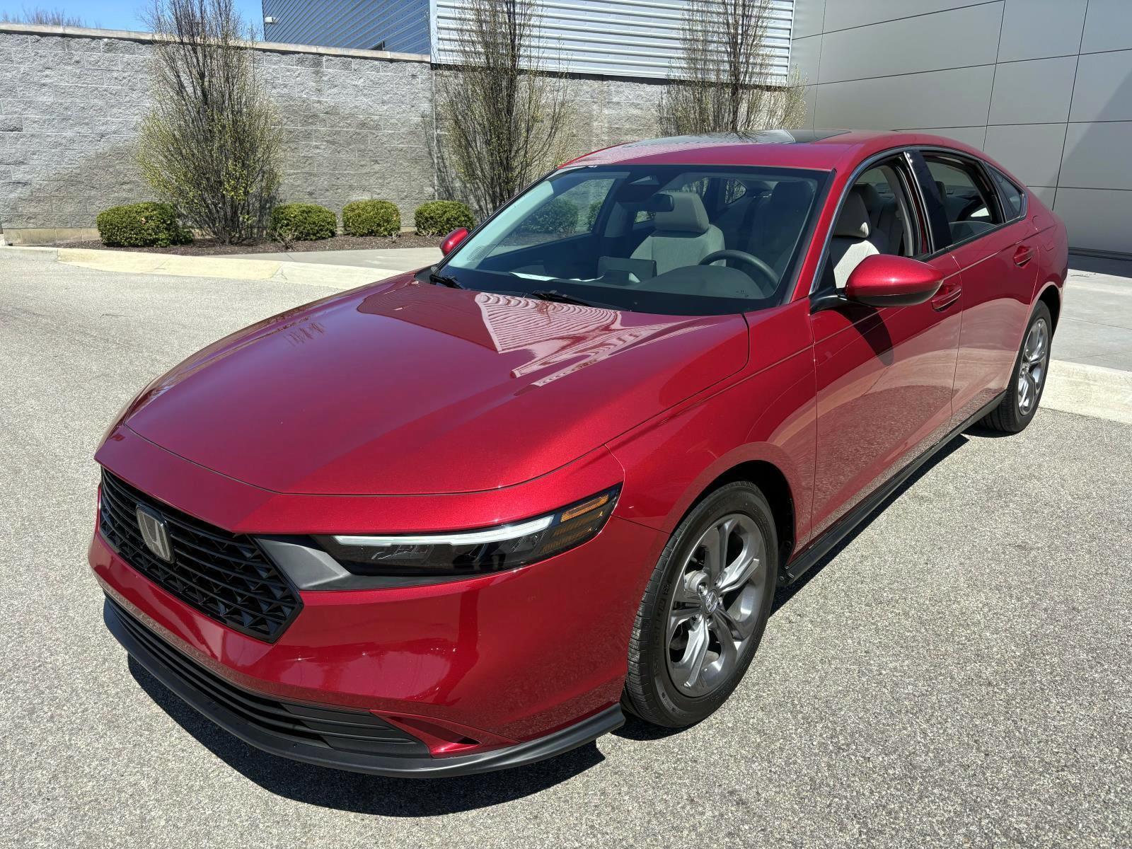 Radiant Red Metallic 2024 Honda Accord EX FWD Sedan Front-Wheel Drive Continuously Variable Transmission