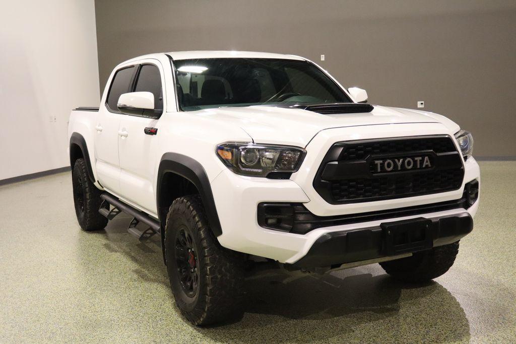 White 2017 Toyota Tacoma TRD Pro V6 Double Cab 4WD Pickup Truck Four-Wheel Drive 6-Speed Automatic