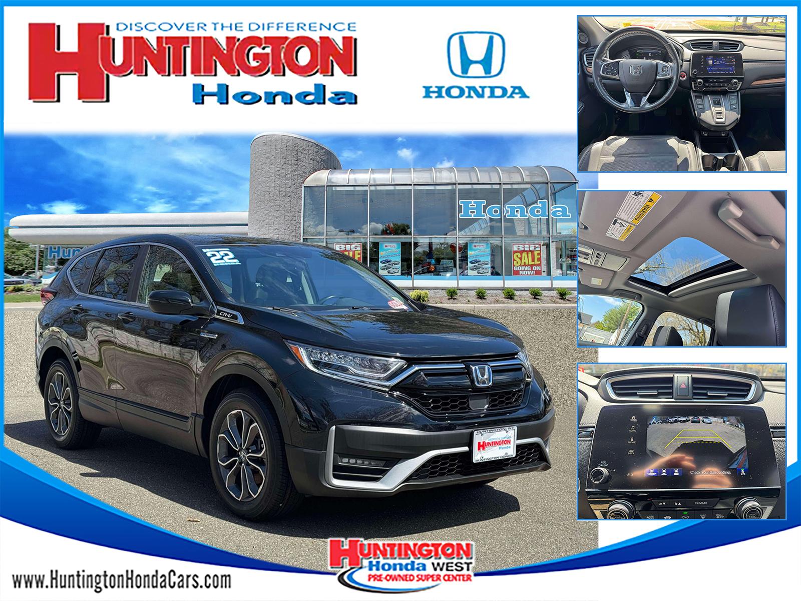 Crystal Black Pearl 2022 Honda CR-V Hybrid EX-L AWD SUV / Crossover All-Wheel Drive Automatic