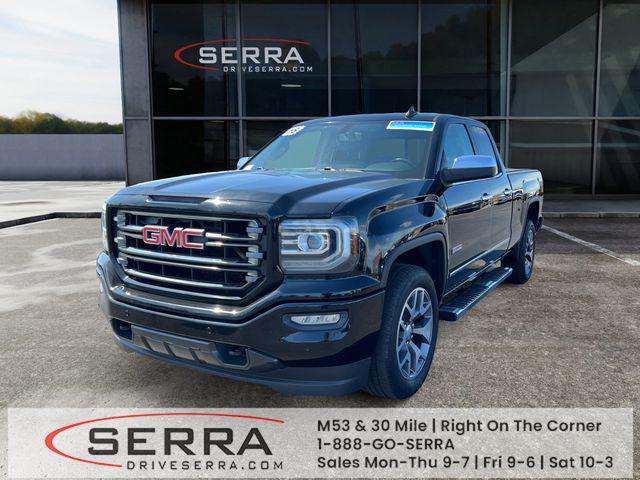 Onyx Black 2016 GMC Sierra 1500 SLT Double Cab 4WD Pickup Truck Four-Wheel Drive Automatic