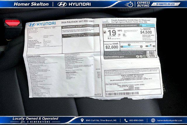 New 2026 Hyundai Palisade XRT Pro For Sale in Olive Branch, MS