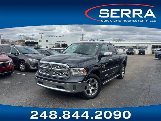 Gray (Maximum Steel Metallic Clearcoat) 2016 RAM 1500 Laramie Crew Cab 4WD Pickup Truck Four-Wheel Drive Automatic