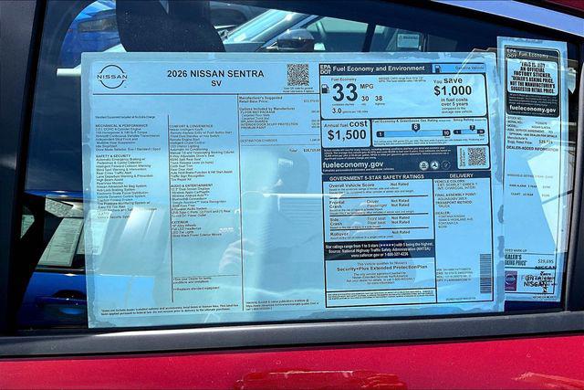 2026 Nissan Sentra SV