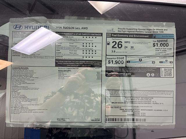 2026 Hyundai Tucson SEL