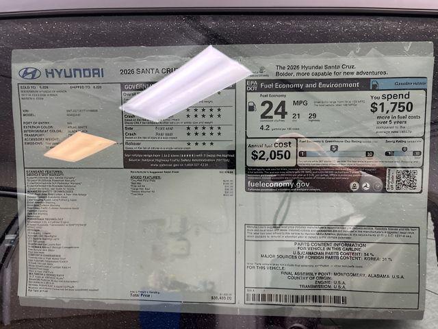 2026 Hyundai Santa Cruz SEL