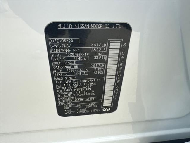 2021 INFINITI QX50 LUXE