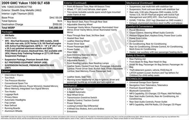 2009 GMC Yukon SLT2