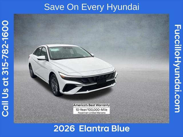 2026 Hyundai Elantra Hybrid Blue
