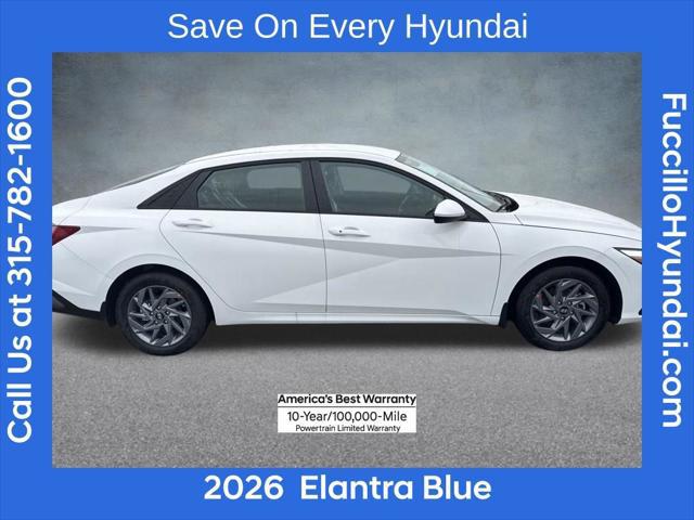 2026 Hyundai Elantra Hybrid Blue
