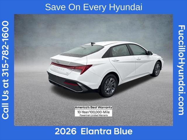 2026 Hyundai Elantra Hybrid Blue