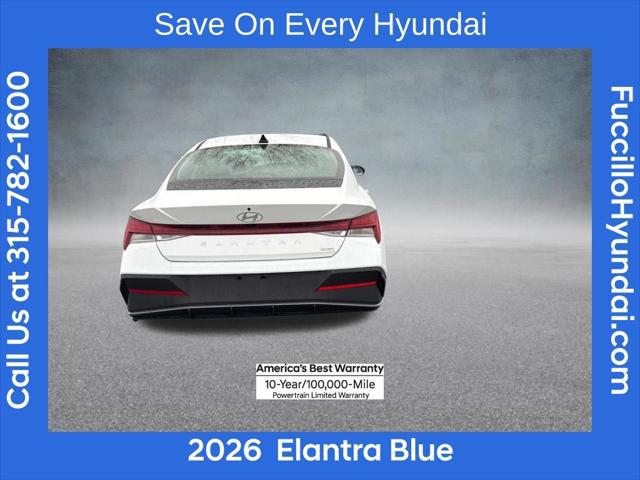 2026 Hyundai Elantra Hybrid Blue