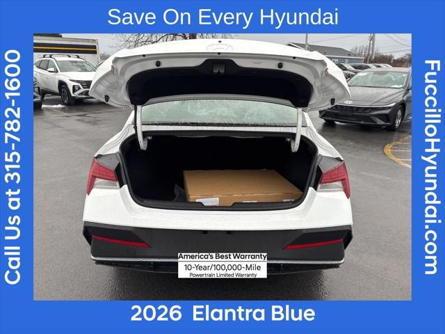 2026 Hyundai Elantra Hybrid Blue