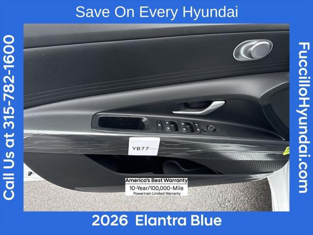 2026 Hyundai Elantra Hybrid Blue