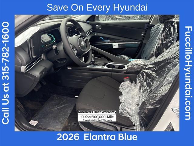 2026 Hyundai Elantra Hybrid Blue