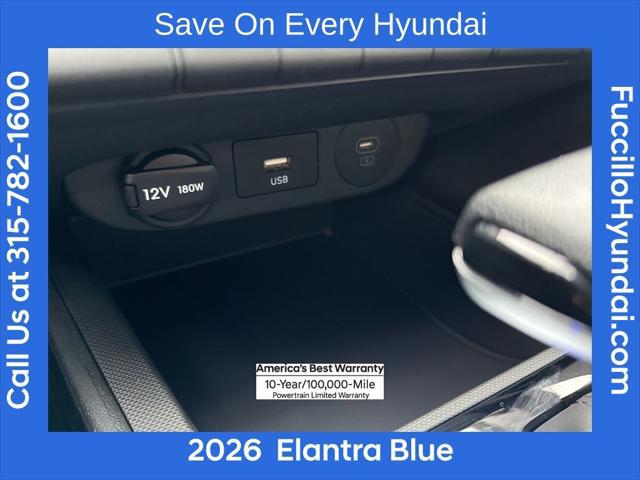 2026 Hyundai Elantra Hybrid Blue