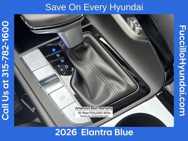 2026 Hyundai Elantra Hybrid Blue