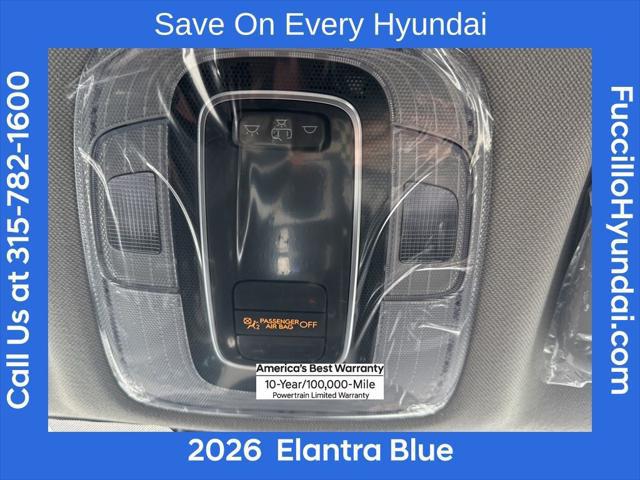 2026 Hyundai Elantra Hybrid Blue