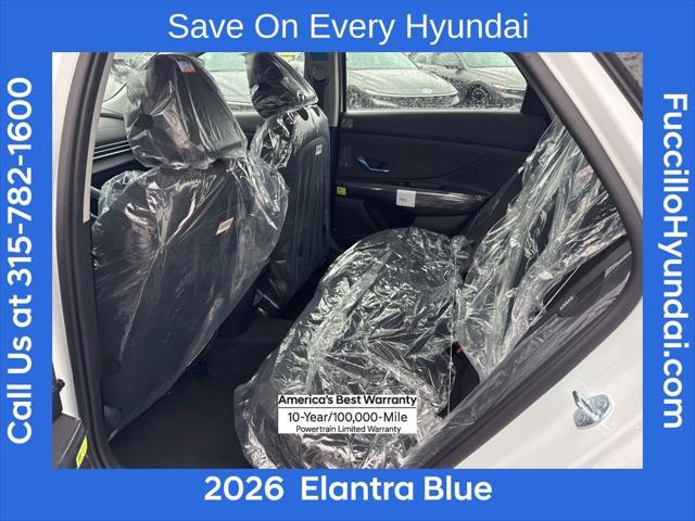 2026 Hyundai Elantra Hybrid Blue