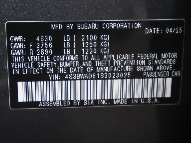 2025 Subaru Legacy Premium