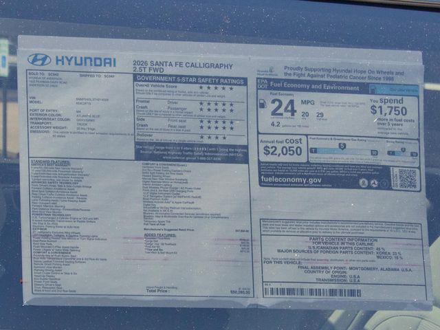 2026 Hyundai Santa Fe Calligraphy