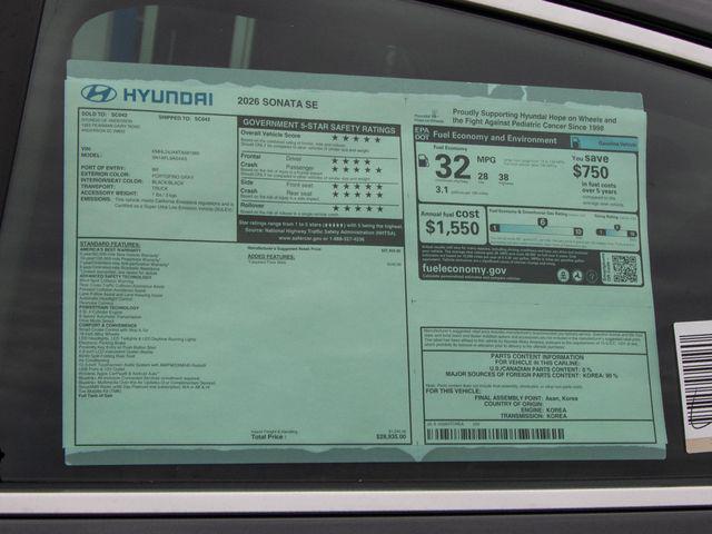 2026 Hyundai Sonata SE
