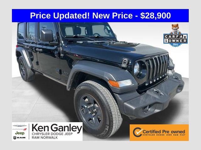 2023 Jeep Wrangler 4-Door Sport 4x4 for sale near NORWALK, OH