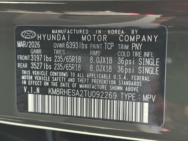 2026 Hyundai Palisade SEL Premium 7P
