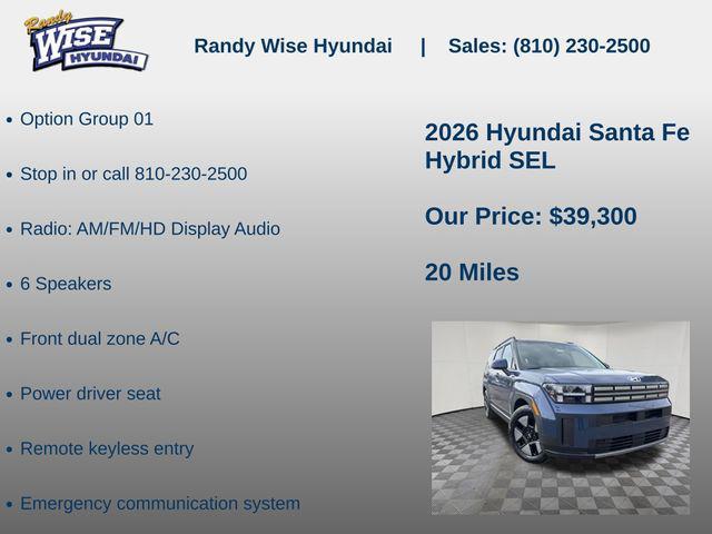 2026 Hyundai Santa Fe Hybrid SEL