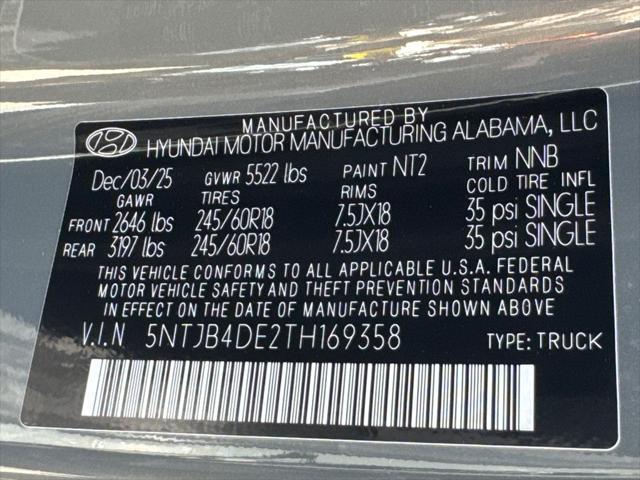 2026 Hyundai Santa Cruz SEL