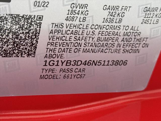 2022 Chevrolet Corvette Stingray RWD Convertible 2LT