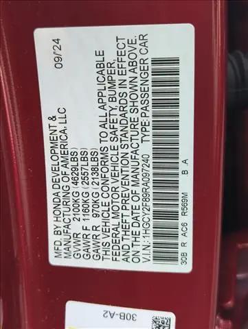 2024 Honda Accord Hybrid Touring