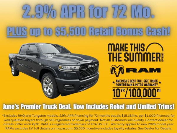 2026 RAM Ram 1500 RAM 1500 BIG HORN CREW CAB 4X4 57 BOX