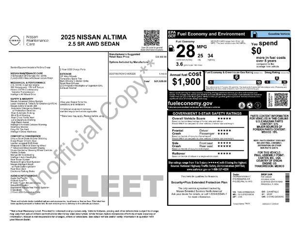 2025 Nissan Altima SR AWD