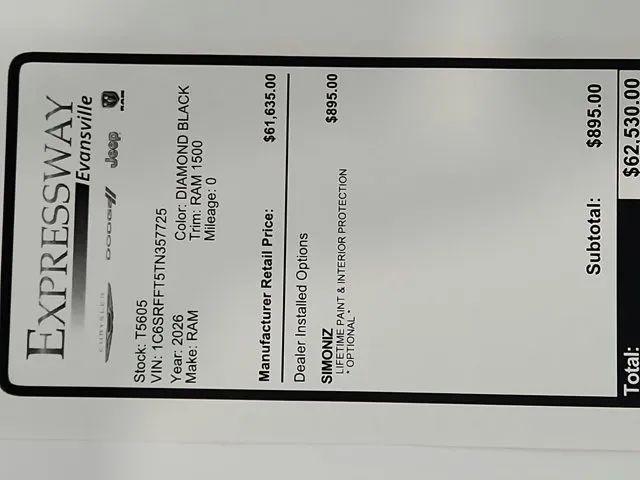 2026 Ram 1500 Big Horn Crew Cab 4x4 5'7" Box