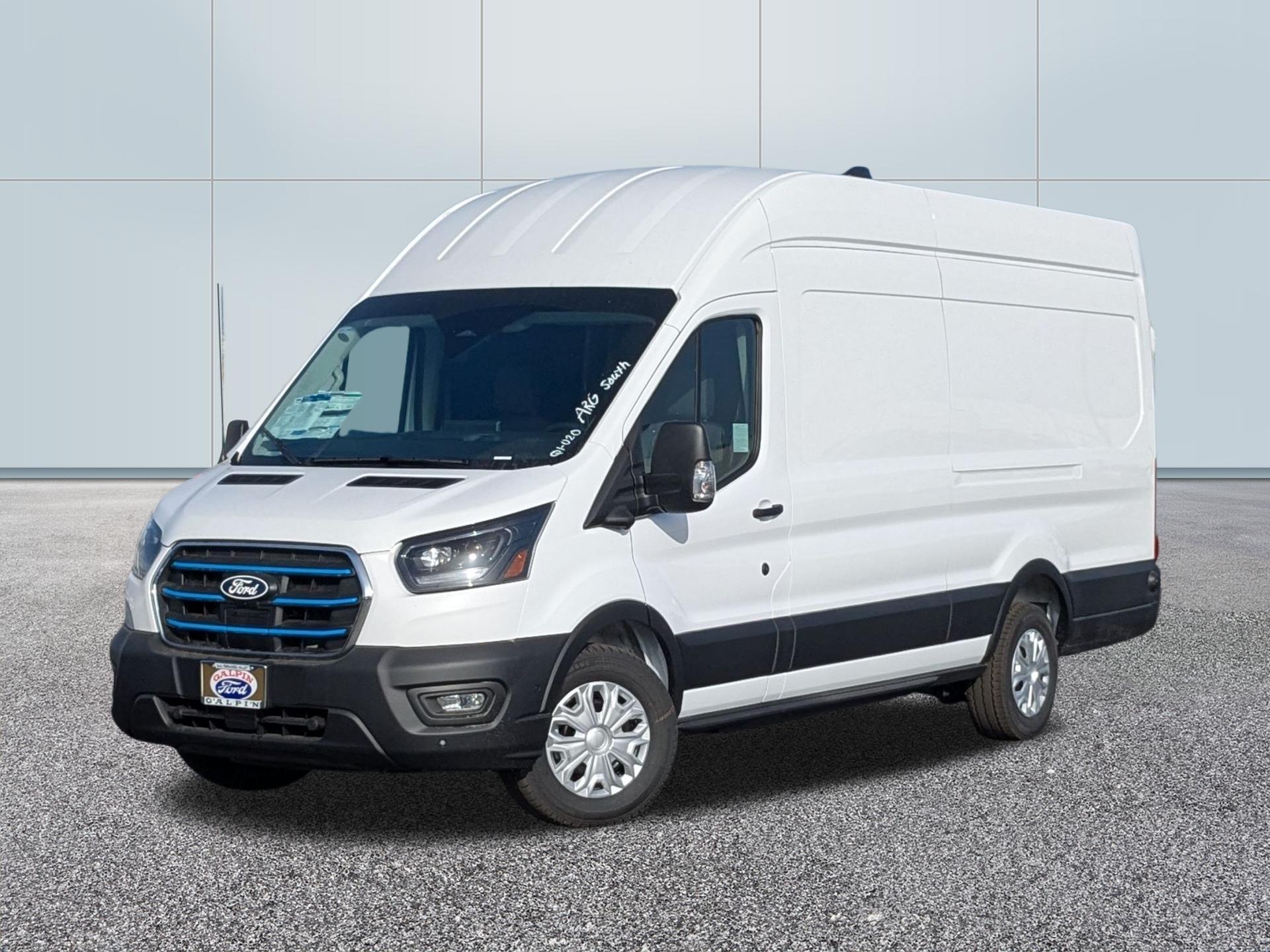 OXFORD WHITE 2026 Ford E-Transit 350 High Roof Extended LB RWD Van Rear-Wheel Drive Automatic