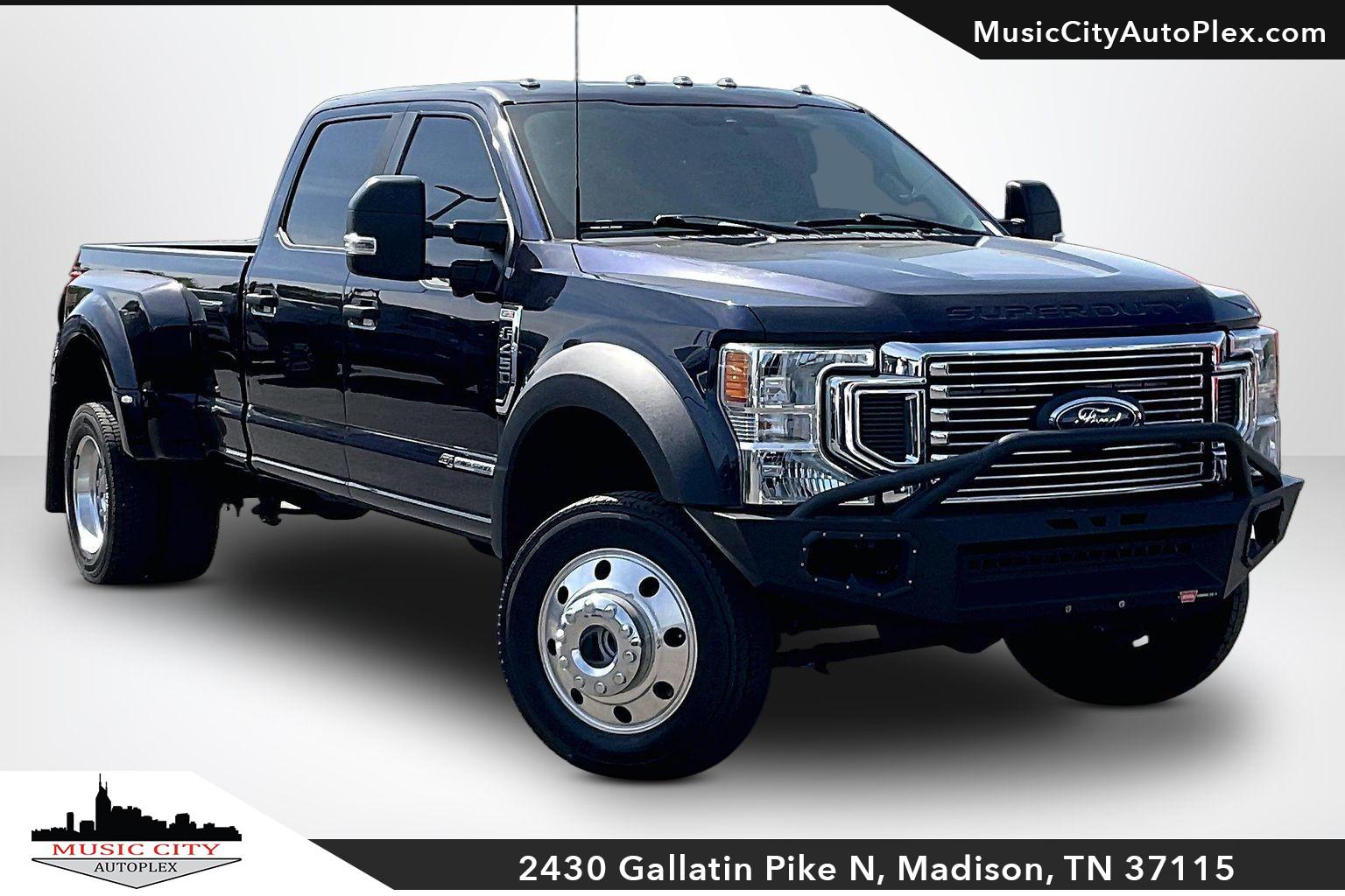 ANTIMATTER BLUE 2022 Ford F-450 Super Duty XL Crew Cab LB DRW 4WD Pickup Truck Four-Wheel Drive Automatic