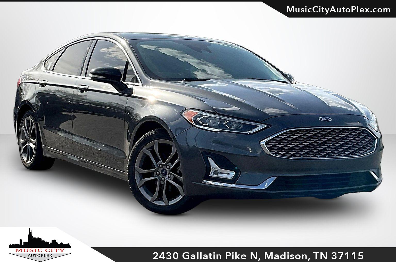 Gray (MAGNETIC METALLIC) 2020 Ford Fusion Hybrid Titanium FWD Sedan Front-Wheel Drive Automatic