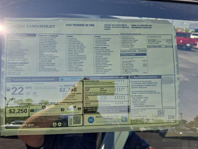 2026 Chevrolet Traverse FWD RS