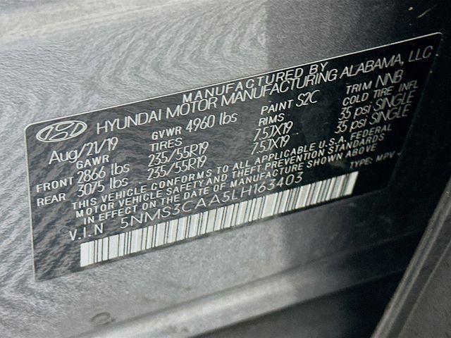 2020 Hyundai Santa Fe SEL 2.0T