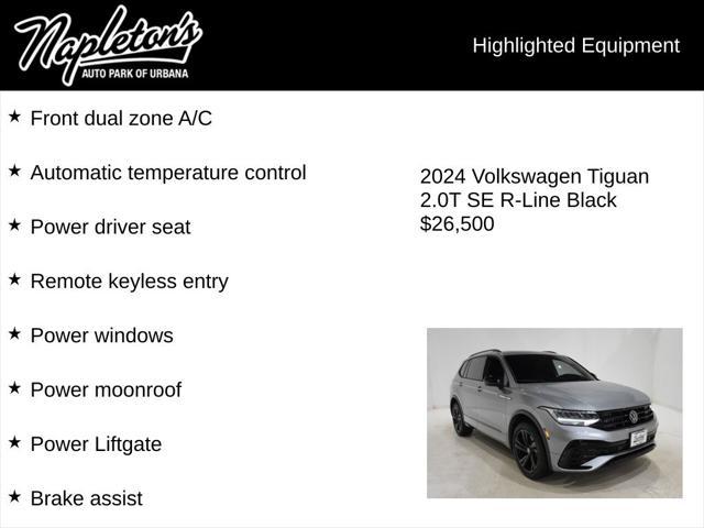 2024 Volkswagen Tiguan 2.0T SE R-Line Black