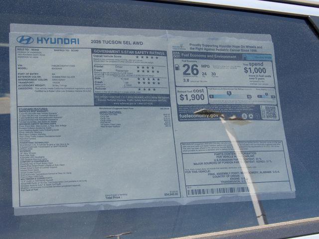 2026 Hyundai Tucson SEL