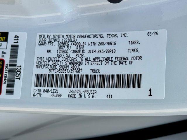 2026 Toyota Tundra SR5 CrewMax 5.5' Bed